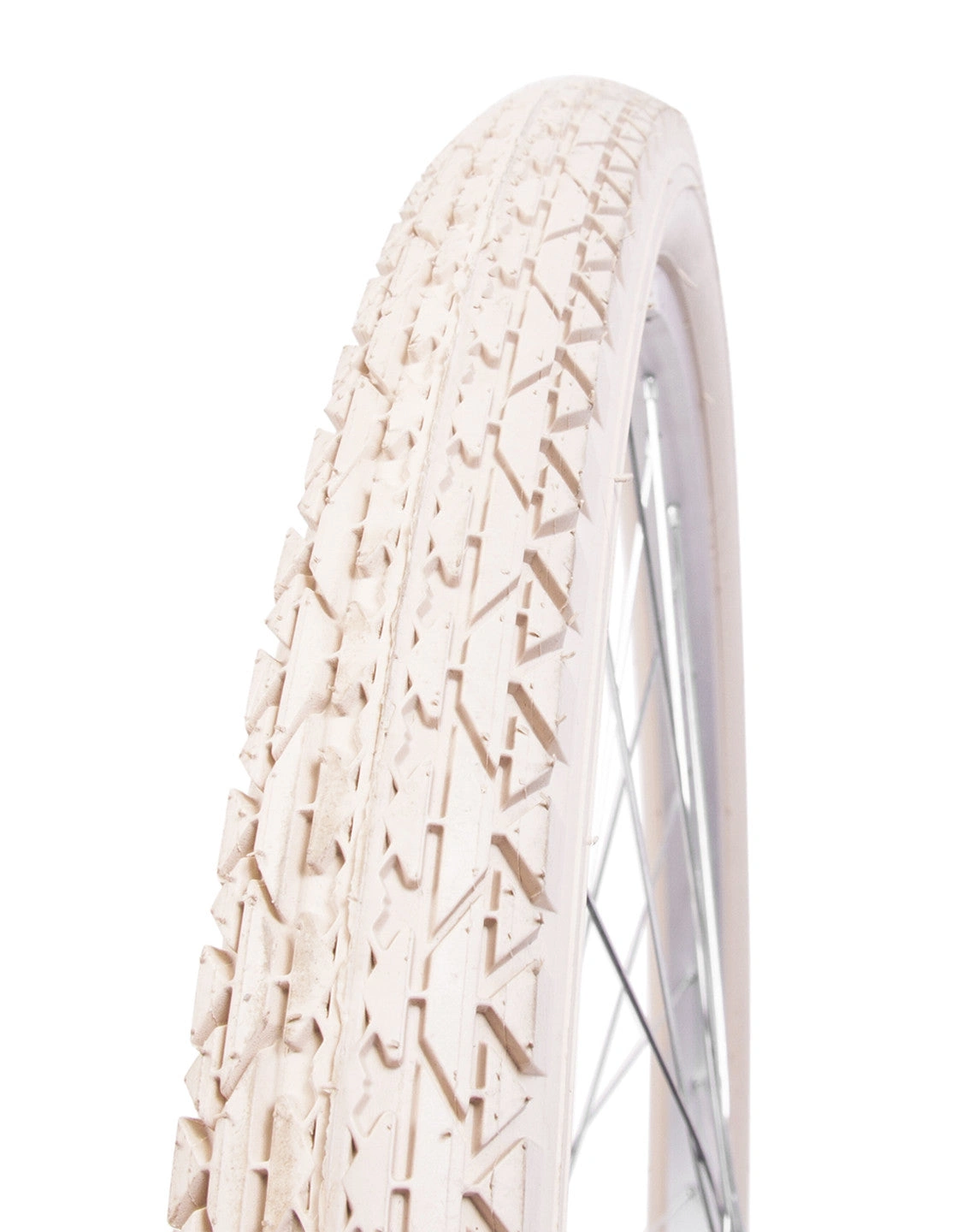 Zachte 26 inch crème band, comfortabel rollen met een vleugje nostalgie.